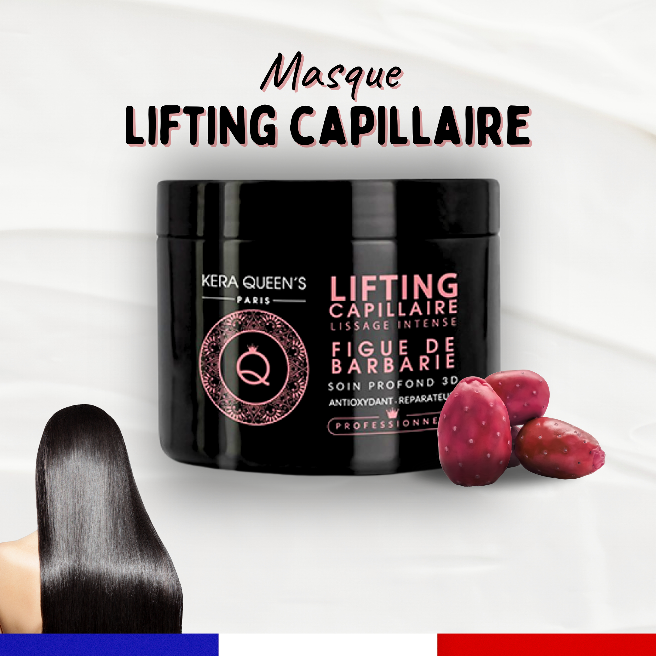 masque lifting capillaire botox cheveux kera s queen paris made in france coffret luxe a la francaise